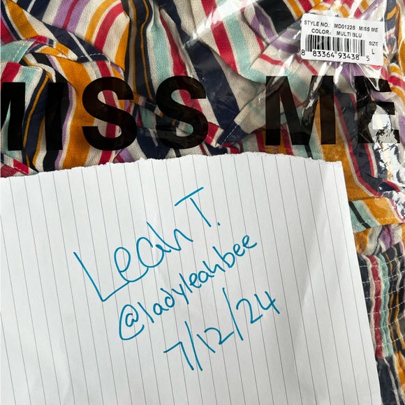 Miss Me Off the Shoulder Stripped Dress - Picture 5 of 5